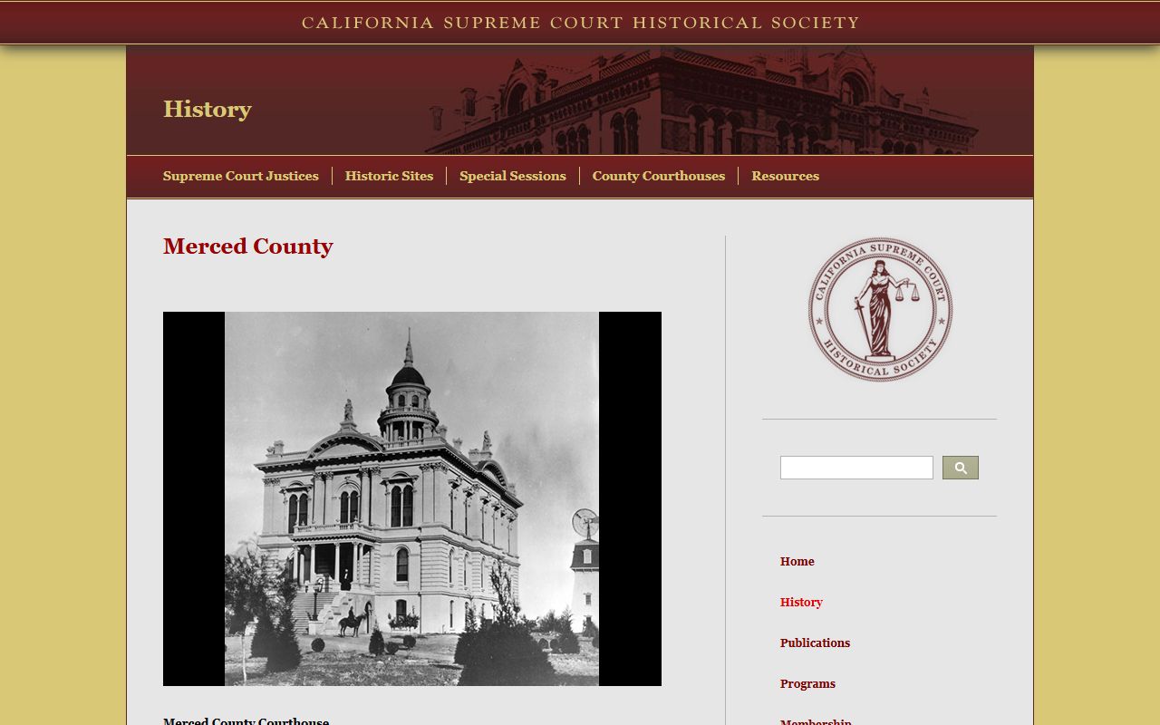 1875 Merced County courthouse historic site documentation